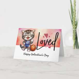Basketball Valentinstag Basketball mit Liebe Karte