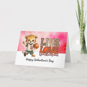 Basketball Valentinstag Basketball mit Liebe Karte
