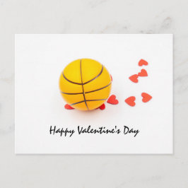 Basketball Valentinstag Basketball mit Liebe Postkarte