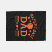 Basketball-Vater 2 Fleecedecke (Vorderseite (Horizontal))