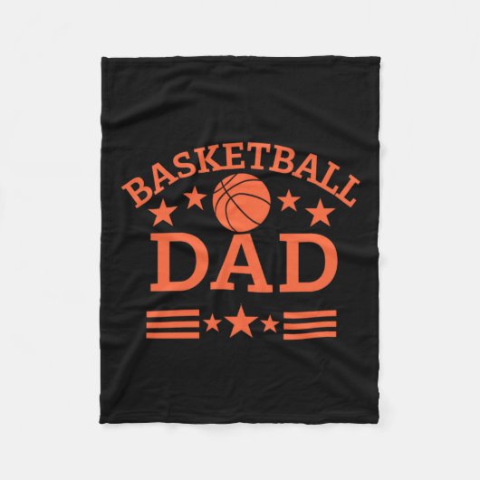 Basketball-Vater 2 Fleecedecke (Vorderseite)