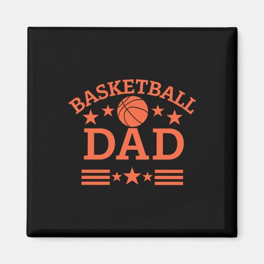 Basketball-Vater 2 Magnet (Vorne)