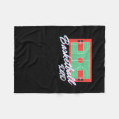 Basketball Vater 3 Fleecedecke (Vorderseite (Horizontal))