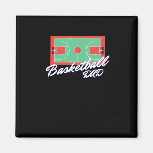 Basketball Vater 3 Magnet (Vorne)