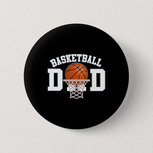 Basketball Vater 4 Button (Vorderseite)