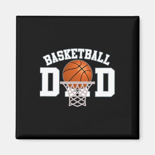 Basketball Vater 4 Magnet (Vorne)