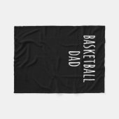 Basketball-Vater 5 Fleecedecke (Vorderseite (Horizontal))