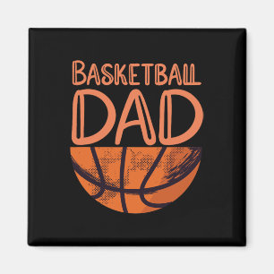 Basketball Vater - Basketball Player Vintag Basket Magnet