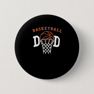 Basketball-Vater. Basketballtrainer Button