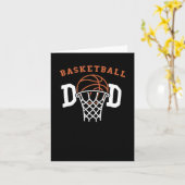 Basketball-Vater. Basketballtrainer Karte (Gelbe Blume)