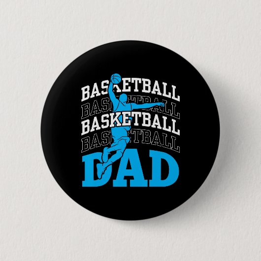 Basketball Vater Coach Team Match Player Vater Dad Button (Vorderseite)