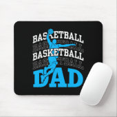 Basketball Vater Coach Team Match Player Vater Dad Mousepad (Mit Mouse)