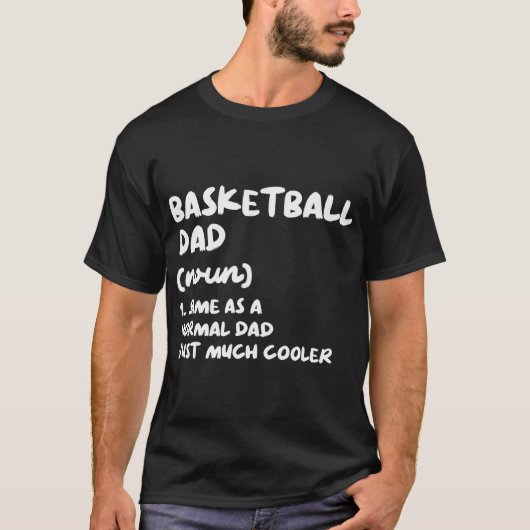 Basketball Vater Definition Funny T-Shirt (Vorderseite)