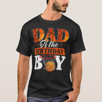 Basketball-Vater des Geburtstagsjungen Familie T-Shirt