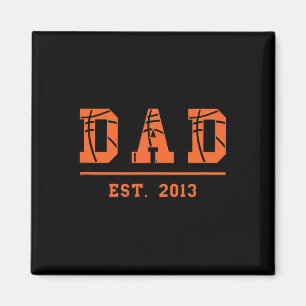 Basketball Vater Est 2013 Vatertag Geburtstag Magnet
