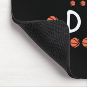 Basketball Vater Fan Best Daddy Ever Hooper Mousepad (Ecke)