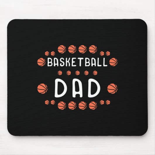 Basketball Vater Fan Best Daddy Ever Hooper Mousepad (Vorne)