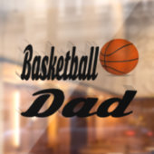 Basketball-Vater Fensteraufkleber (Blatt 2)