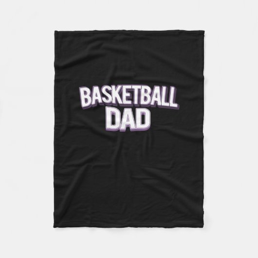 Basketball Vater - Funny Daddy Fleecedecke (Vorderseite)