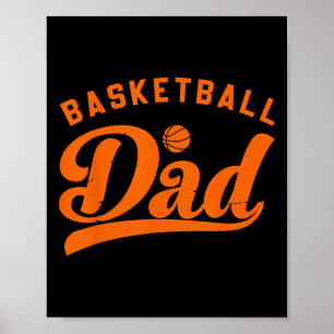 Basketball Vater gibt Papa Basketball Vatertag Poster