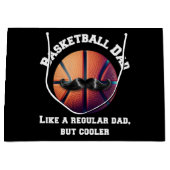 Basketball-Vater Große Geschenktüte (Vorderseite)