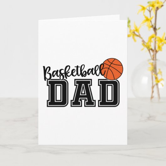 Basketball-Vater Karte (Gelbe Blume)