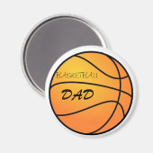 Basketball Vater Magnet (Vorderseite/Rückseite)