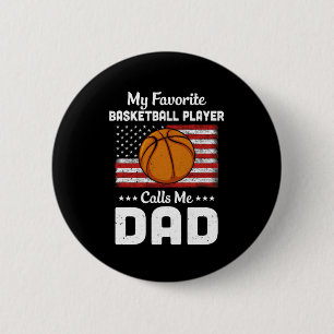 Basketball-Vater Meine Lieblings-Basketball-Spiele Button
