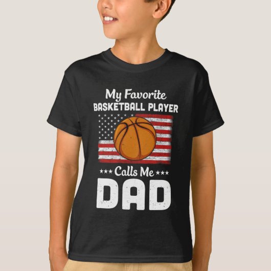 Basketball-Vater Meine Lieblings-Basketball-Spiele T-Shirt (Vorderseite)