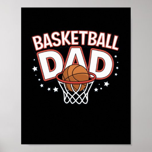 Basketball Vater Premium Poster (Vorne)