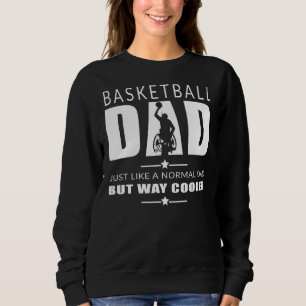 Basketball Vater Rollstuhl Basketball Cooler Vater Sweatshirt