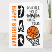 Basketball Vater Schwule Frische Pasta machen Karte (Vorderseite)