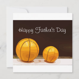 Basketball Vater Tag mit Vater und Sohn Ball