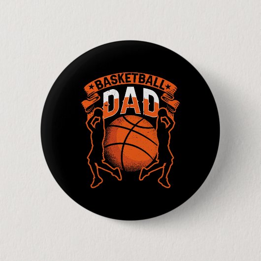 Basketball Vater Trainer Match Team Vater Dadd Button (Vorderseite)