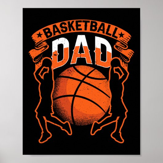 Basketball Vater Trainer Match Team Vater Dadd Poster (Vorne)