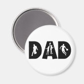 Basketball Vater Vatertag Magnet (Vorderseite/Rückseite)