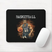 Basketball Vater Vintag Mousepad (Mit Mouse)