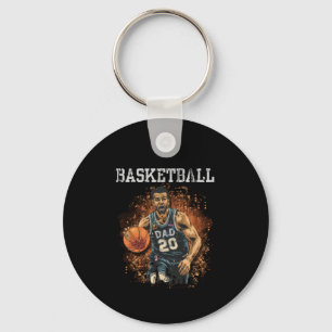 Basketball Vater Vintag Schlüsselanhänger