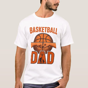 Basketball-Vater Vintage-Stickerei-Shirt-Design_1 T-Shirt