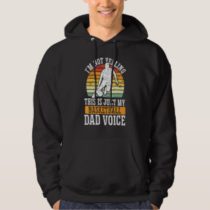 Basketball Vater Voice Basketball Trainer Daddy Fa Hoodie
