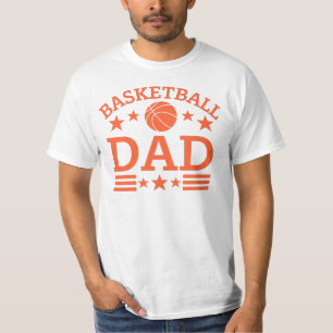 Basketball Vater Weißer T - Shirt