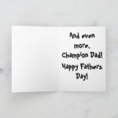 Basketball-Vatertags-Karte Karte (Innenseite)