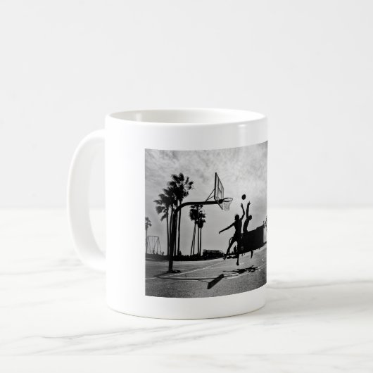 BASKETBALL VENICE BEACH KAFFEETASSE (Vorderseite Links)