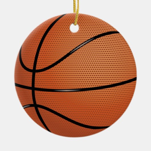 Basketball-Verzierung Keramikornament (Vorne)