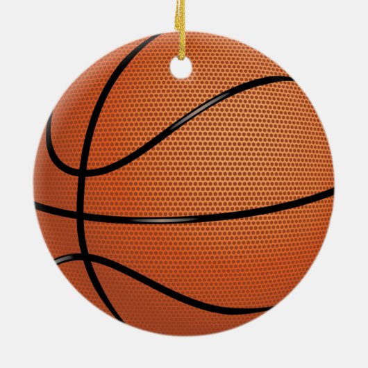 Basketball-Verzierung Keramikornament (Hinten)
