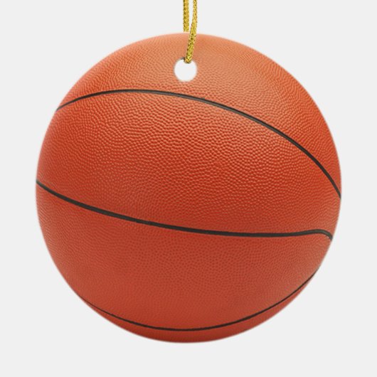 Basketball-Verzierung Keramikornament (Vorne)