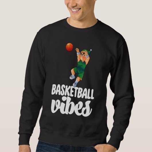 Basketball Vibes Gnome Basketball Game Celebratio Sweatshirt (Vorderseite)