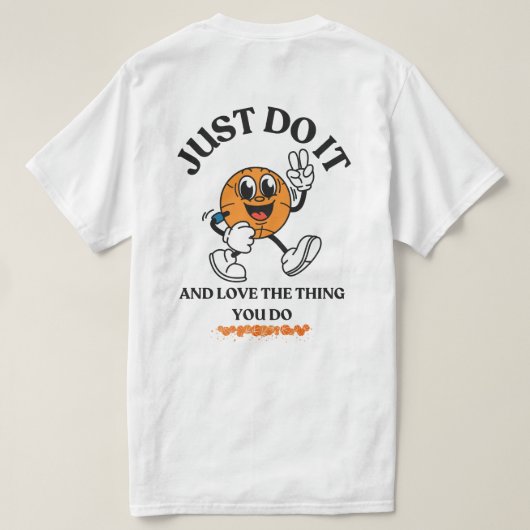 Basketball Vibes T - Shirt (Design Rückseite)