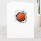 Basketball Viel Glück Karte (Rückseite)