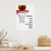 Basketball Viel Glück Poster (Küche)